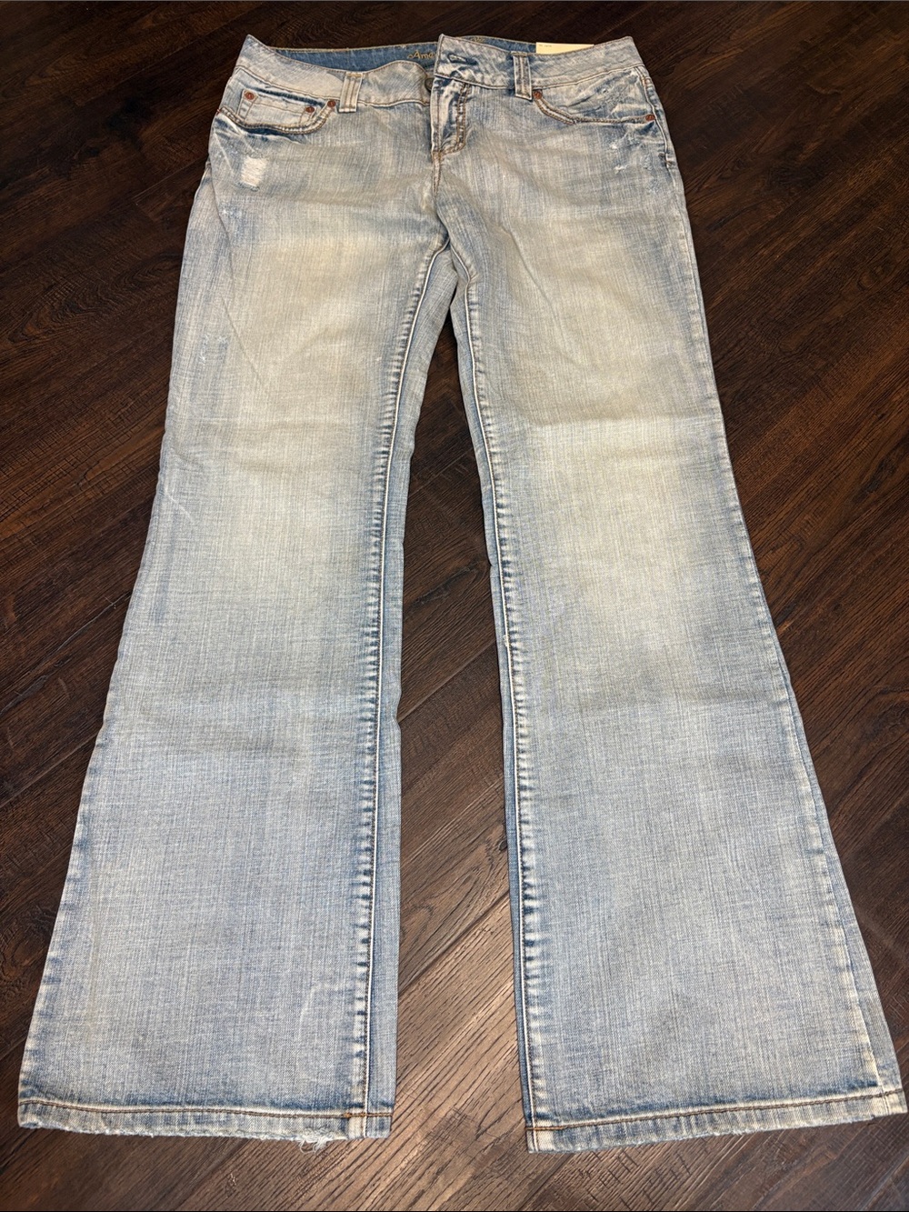 AMERICAN EAGLE NWT Vintage Y2K Boyfriend 77 Light Wash Women’s 12L Bootcut Jeans